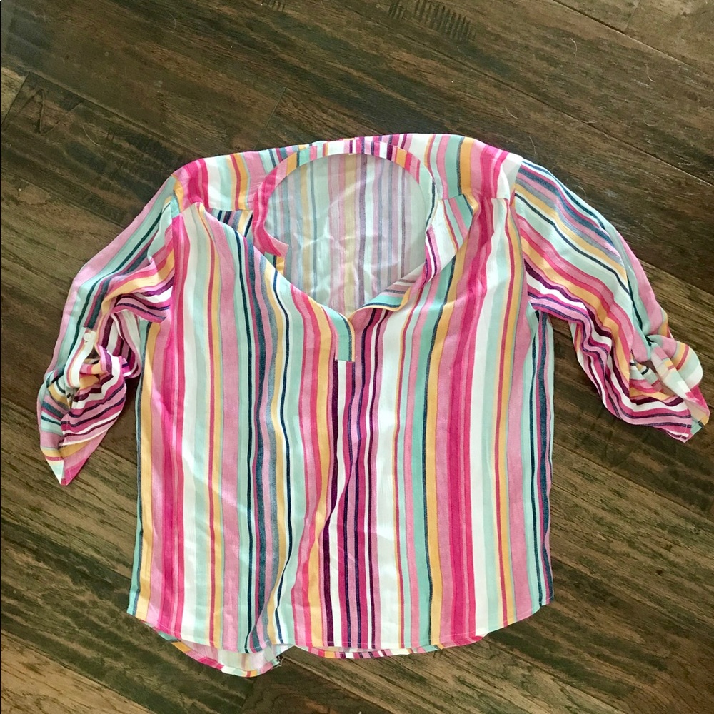 Colorful striped shirt